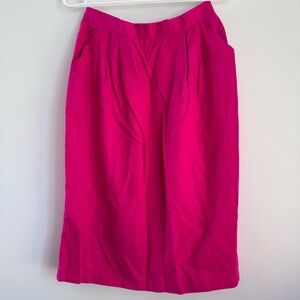 Vintage 100% Raw Silk Skirt